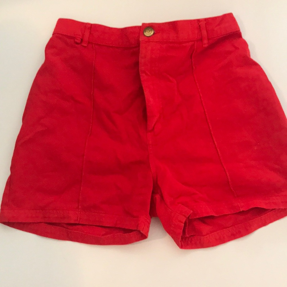 Big Bud Press Red High-Waist Shorts